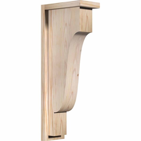 Ekena Millwork Newport Smooth Corbel w/Backplate, Douglas Fir, 5 1/2"W x 10"D x 26"H COR06X10X26NEW01SDF - main